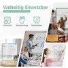 Promotions Baltas magnetinis dvipusis baltas lentos stovas, 126x53,5x160 cm, baltas