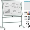 Promotions Baltas magnetinis dvipusis baltas lentos stovas, 126x53,5x160 cm, baltas