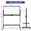 Promotions Mobilus baltas magnetinis dvipusis baltojo lenta, 120x60 cm, juodas