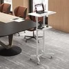 Promotions Mobilus paskaitų staliukas, 59,7x40,6x104,1-128,3 cm, baltas