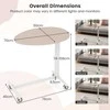 Promotions Mobilus stovimas rašomasis stalas, 76x50x74-108 cm, rožinė ir balta