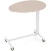 Promotions Mobilus stovimas rašomasis stalas, 76x50x74-108 cm, rožinė ir balta