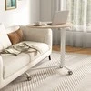 Promotions Mobilus stovimas rašomasis stalas, 76x50x74-108 cm, rožinė ir balta