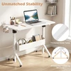 Promotions Mobilus stovimas stalas, aukščio reguliavimas, 80x40x70-117 cm, baltas