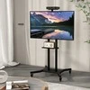 Promotions Mobilus televizoriaus stovas, 78x78x150-188 cm, juodas