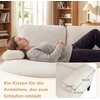 Promotions Modulinė Sofa Lova U formos 5-6 vietų 258x125x71,5 cm Smėlio spalvos aksominis audinys
