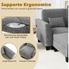 Promotions Modulinė sofa U formos 280x144x84 cm pilka, šenilio audinys