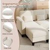 Promotions Modulinė sofa, U formos kampinė 280x144x84 cm, smėlio spalvos, šenilinė medžiaga