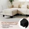 Promotions Modulinė sofa, U formos kampinė 280x144x84 cm, smėlio spalvos, šenilinė medžiaga