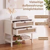 Promotions Naktiniai staliukai, rinkinys 2 vnt., 68x40x65 cm, balintos ąžuolo spalvos