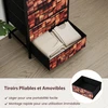 Promotions Naktinis staliukas 40x29x83 cm Rudas Su Saugykla