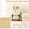 Promotions Naktinis staliukas 40x30x52 cm baltas juodas saugojimo metalas