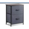 Promotions Naktinių staliukų komplektas, 45x30x51,5 cm, juoda, metalinis rėmas