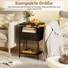 Promotions Naktinių staliukų komplektas, 39.4x31.8x64.8 cm, juoda, įkrovimo stotelė, laikymas
