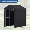 Promotions Nešiojama sandėliavimo angaras 6x4x5,5 pėdų tamsiai pilka
