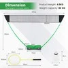 Promotions Nešiojamas badmintono tinklo rinkinys, 270x33,5x160 cm, juodas
