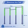 Promotions Nuleidžiamas traukos skersinis, reguliuojamas 5 lygiais, 80-172 cm, mėlynas