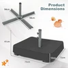 Promotions Pagrindas skėčiui 73x73x41 cm Juodas metalas