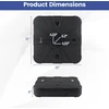 Promotions Pagrindas skėčiui 89x89x20.3 cm Juodas HDPE