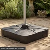 Promotions Pagrindas skėčiui 89x89x20.3 cm Juodas HDPE