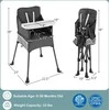 Promotions Pakeliama kėdutė, sulankstoma kelioninė aukšta kėdė, 58.4x57.2x96.5 cm, pilka