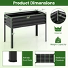 Promotions Pakelta daržinė lysvė 111.8x55.9x81.3 cm juodas metalas