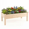 Promotions Pakelta daržinė lysvė 122x63.5x48.3 cm natūralaus eglės medžio