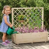 Promotions Pakelta daržinė lysvė su trelišu 58x34x104 cm natūrali mediena