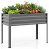 Promotions Pakelta daržovių lysvė 112x56x81,3 cm Pilka metalinė