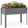 Promotions Pakelta daržovių lysvė 112x56x81,3 cm Pilka metalinė