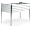 Promotions Pakelta daržovių lysvė 116.8x61x78.7 cm Sidabrinė metalinė