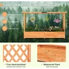 Promotions Pakelta lysvė su šonine tvorele ir kabamu stogu 110x44x182 cm oranžinė