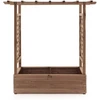 Promotions Pakelta lysvė su tinklu ir kabamu stogu 110x44x113,5 cm natūrali