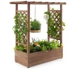 Promotions Pakelta lysvė su tinklu ir kabamu stogu 110x44x113,5 cm natūrali