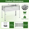 Promotions Pakelta sodinimo lysvė 111.8x55.9x81.3 cm Sidabrinė metalinė