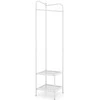 Promotions Kampinė drabužių pakaba, metalas, 42,5x42,5x193,5 cm, auksinė