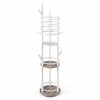 Promotions Papuošalų laikymo stovas 33x148,5 cm baltas, metalas, sukamasis laikymas