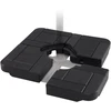 Promotions Pavėsinės pagrindas 4 vnt. 81,3x81,3x10,2 cm juodas