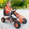 Promotions Pedalinis kartingas, reguliuojama sėdynė, saugus rankinis stabdis, vaikams, oranžinis