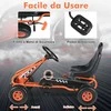Promotions Pedalinis kartingas, reguliuojama sėdynė, saugus rankinis stabdis, vaikams, oranžinis