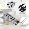 Promotions Perkusinis glockenspiel, 30 natų, 55,9x33x5,1 cm, Juoda Sidabrinė