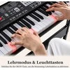 Promotions Pianinas, 61 klavišų elektroninis klaviatūra, 85x28x12 cm, juoda