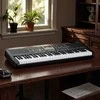 Promotions Pianinas, 61 klavišų elektroninis klaviatūra, 85x28x12 cm, juoda