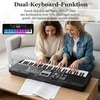 Promotions Pianinas, 61 klavišų elektroninis klaviatūra, 85x28x12 cm, juoda