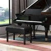 Promotions Pianino suoliukas, reguliuojamas Duetas, 76x36x48-58 cm, juodas