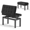 Promotions Pianino suoliukas, reguliuojamas Duetas, 76x36x48-58 cm, juodas