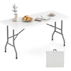 Promotions Pikniko stalas 152x70x74 cm Juodas Sulankstomas HDPE