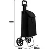Promotions Prekybos vežimėlis, Sulankstomas, 35L, Juodas