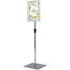 Promotions Plakatų stovas rinkinys, 2 vnt., 28x28x73-123 cm, sidabro spalvos