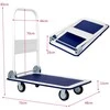 Promotions Platformos vežimėlis, sulankstomas transportavimo vežimėlis, 74x48x84 cm, mėlynas